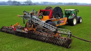 Sleepslang mest injecteren | Drag hose slurrysystem | Gülleverschlauchen | Fendt | Veenhuis Rotomax