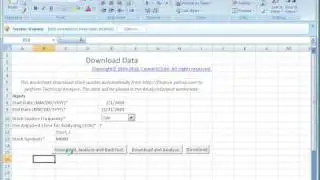 Strategy Backtesting in Microsoft Excel