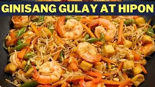 GINISANG TOGUE AT HIPON | SAUTEED MUNG BEAN SPROUT RECIPE