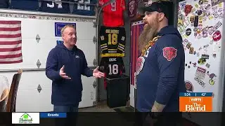 Aaron visits a Bears fan's den