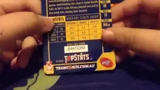 HUGE OPENING!!! 8 PACKS AND 1 ALBUM OF AFL TEAMCOACH 2015! CODE GIVEAWAYS!