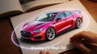 Car Drawing Turns Real | AI Shorts #shortsfeed #shortsvideo #viral #animation #art #car #drawing #ai