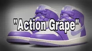 Air Jordan 1 Mid WMNS &ldquo;Action Grape&rdquo; 2023 Images
