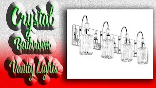 Ralbay Modern LED Crystal Bathroom Vanity Lights
