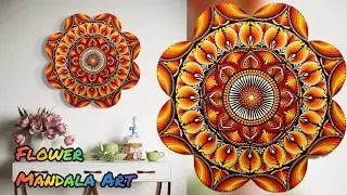 Create STUNNING Dot Mandala Art with Red Orange and Yellow
