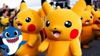 Baby Shark Song Original 1 Hour - Dance Baby Shark With Pikachu