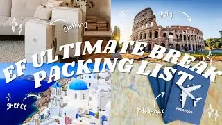EF Ultimate Break Packing List: What to pack for Italy and Greece