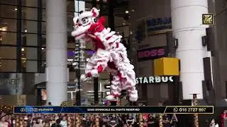 [High Pole Lion Dance] Time Square - 雪州偉康龍獅體育會