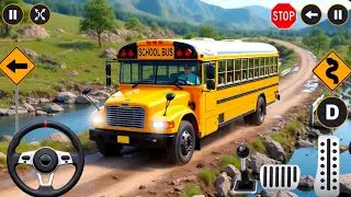 Offroad High School Bus Driver Simulator-Bus Driving Simulator 3D - Android GamePlay School Bus Game