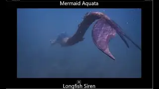 Tail SIREN like the series test swim in the sea