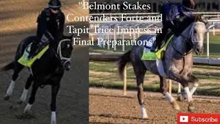 Belmont Stakes Contenders Forte and Tapit Trice Impress in Final Preparations #horseracing