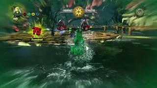 The LEGO Ninjago Movie Videogame Boss Acronix & Krux with Lloyd (High School)