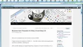 Ten Business Card Template for GIMP:   Full Tutorial