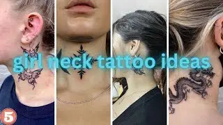Women neck tattoo designs female tattoos for girls