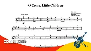 05 - O come little Children | Suzuki Book 1 | Violin Sheet Music [ Partitura para Violino ]