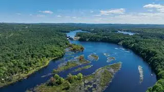 A quick flyover of parts of the Raquette River in St. Lawrence County NY