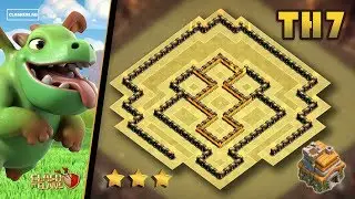 TH7 Anti 2 Star War Base 2018 - Epic Town Hall 7 Anti 2 star Best War Base - Clash of clans