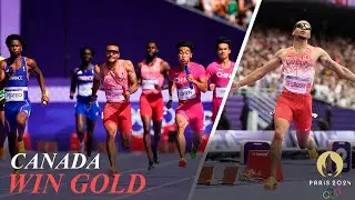 Canada Win Men's 4x100m Relay - Aaron Brown, Jerome Blake, Brendon Rodney, Andre De Grasse