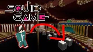 SQUID GAME GLASS BRIDGE IN MINECRAFT #SquidGame #GlassBridge