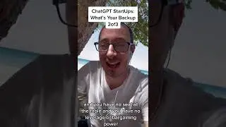 StartUp Founders: What Is Your ChatGPT BackUp Plan?