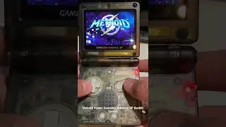 Playing Metroid Fusion on Gameboy Advance SP backlit  #metroid #metroidfusion #nintendo #gameboy