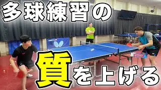 抜き打ちでコーチ達の多球練習をチェックしてみた
