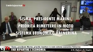 Sisma, presidente Marini, priorit&agrave; rimettere in moto sistema economico Valnerina