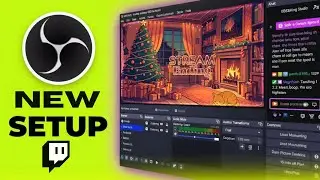 Christmas Tree Animated Stream Package | Cozy Holiday Twitch Overlays, OBS Christmas Stream Pack