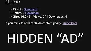 How this FAKE Download Button Works