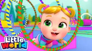 Spin the Hula Hoop! 🟠✨ | Little Angel And Friends Kid Songs