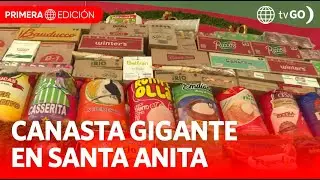 Sortean canasta gigante valorizada en S/80,000 en Lima | Primera Edición | Noticias Perú