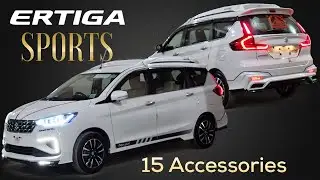INDIA'S FIRST ERTIGA SPORTS  2023 IN 15 ACCESSORIES WITH AMOTRIZ BODYKIT .....!!!