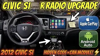 Honda Civic Si 2012 года. Как удалить радио. Скрытый код. Настройка CAN-модуля Android. Управлени...