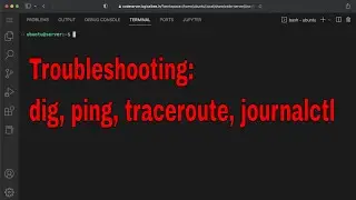 Troubleshooting System Issues in Linux: dig, ping, traceroute, journalctl