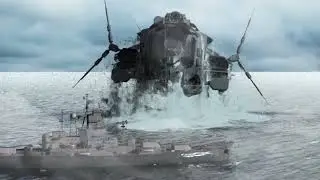 Rising Spaceship Out of the Ocean | 3ds Max VFX