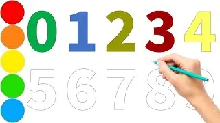 123 обучение для детей | Пишем цифры | 0-9 | 12345 | Один два три четыре пять | Считаем цифры