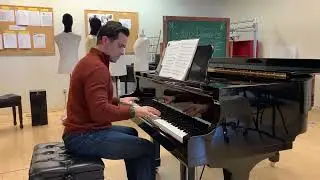 Brett Ryback rehearsing LIBERACE! at MCT