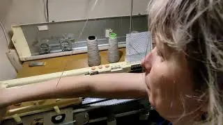 Вязальная машина Silver Reed sk 700N. Самая лучшая модель 5 класса. Тест. Slip, tuk