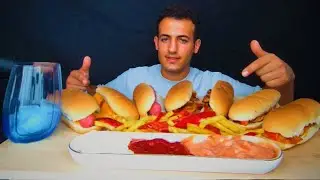 ASMR Sosisli Sandviçler Yiyorum | Çıtır Çıtır Patatesler ve Kola 🤤🌭🔊
