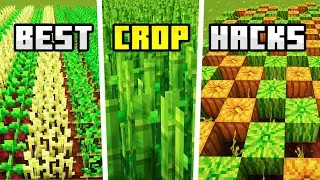 MUST KNOW Crop Hacks For Farming | Minecraft Bedrock Tutorials