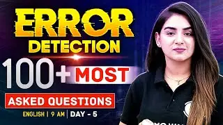 Bank Exam 2026 | Error Detection Most Important Questions | English by Anchal Ma'am #5
