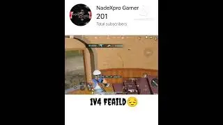 1V4 Failed #shortvideo #bgmi #shorts #viral #1v4 #failed