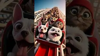 🐶New Evolution of Dog :  Rollee Coaster rider with Friends !!! 🐶🐶 Keizen kei #dog #love #short