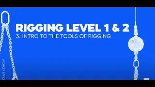 The tools for RIGGING a Steel Beam!