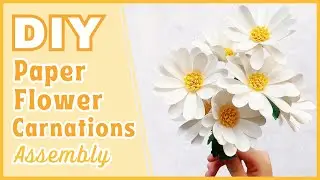 DIY Paper Daisy Tutorial | Easy Paper Flower Template (SVG) for Cricut | Realistic Daisy Paper Craft
