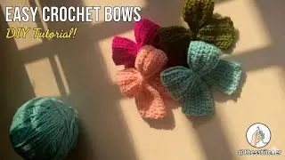 EASY Crochet Bows! 🎀 Beginner-Friendly DIY Tutorial