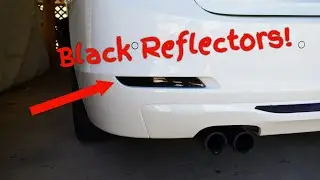 FINALLY Black Reflectors for the rear bumper on a BMW F30