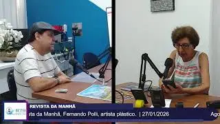 Agora na Revista da Manhã, Fernando Polli, artista plástico.