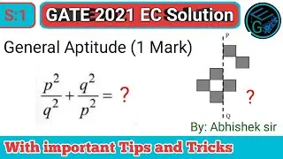 GATE 2021 | EC Solution | General Aptitude -1 | PYQs Series