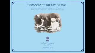 Ambassador remarks at the 50th Anniversary Commemoration of Indo-Soviet Treaty of 1971